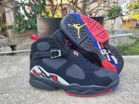 Air Jordan 8 Retro Black/White/True Red Men's Basketball Shoes AJ8 Sneakers-24 - Click Image to Close